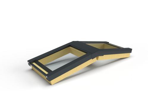 Zelfbouw lichtstraat 2 vak zadeldak 940x2100mm-Wit gelijkend, Doe-het-zelf en Verbouw, Overige Doe-het-zelf en Verbouw, Nieuw
