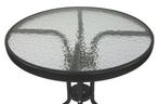 Bistrotafel - rond 60 cm – zwart - tuintafeltje met gehar., Tuin en Terras, Tuintafels, Ophalen of Verzenden, Nieuw
