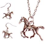 Set - Kinderketting 45cm RVS - Oorbellen Zilverkleurig - Han, Ophalen of Verzenden, Nieuw