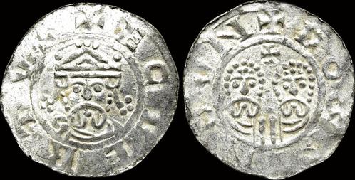 1068-1077 Netherlands Friesland Ekbert Ii Ar denar zilver, Postzegels en Munten, Munten | Europa | Niet-Euromunten, Verzenden