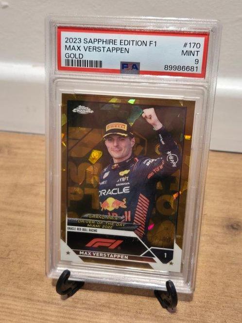 2023 Topps Sapphire Edition F1 Max Verstappen #170 Gold /50, Hobby en Vrije tijd, Verzamelkaartspellen | Overige