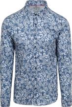 Desoto Overhemd Denim Bloem Blauw maat 3XL Heren, Kleding | Heren, Overhemden, Verzenden, Nieuw, Blauw, Desoto