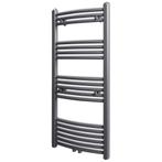 vidaXL Radiator / handdoekenrek gebogen 500x1160 mm grijs, Verzenden, Nieuw