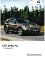 2011 BMW X5 PRICELIJST DUITS, Boeken, Auto's | Folders en Tijdschriften, Nieuw, Porsche, Author