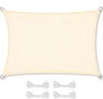 Schaduwdoek Beige 3x5 m - OP = OP - Bescherming tegen UV!, Ophalen of Verzenden, Nieuw