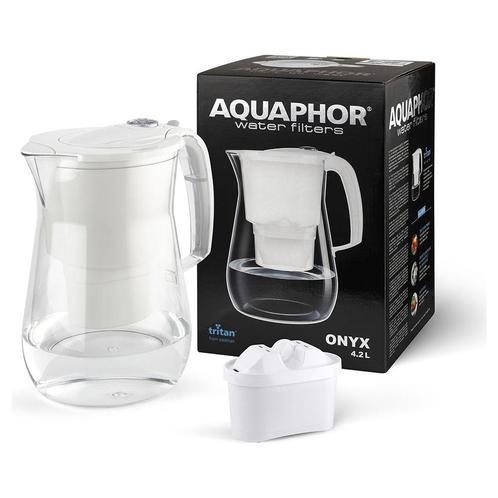 Aquaphor Waterfilterkan onyx 4.2 liter wit met wisselpatroon, Huis en Inrichting, Keuken | Servies, Ophalen of Verzenden