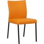 Leren Eetkamerstoelen Oranje, Ophalen of Verzenden, Nieuw, Leer