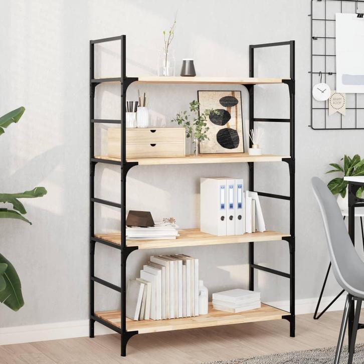 vidaXL Wandschappen 4 st zwevend 60x40x2 cm onbehandeld, Huis en Inrichting, Woonaccessoires | Wandplanken en Boekenplanken, Nieuw