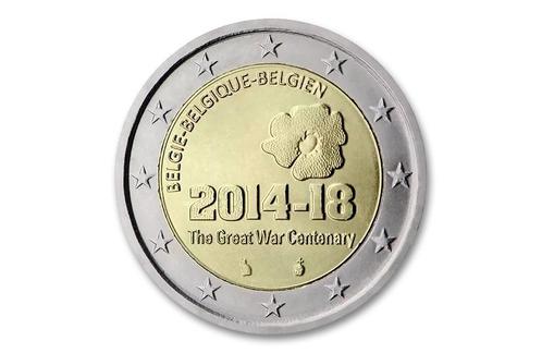 2 euro 100 jaar Eerste Wereldoorlog 2014 - België, Postzegels en Munten, Munten | Europa | Euromunten, Verzenden