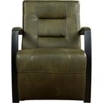 Leren fauteuil Magnificent - Granada Moss (olijf/groen), Nieuw, Ophalen of Verzenden, 50 tot 75 cm, Industrieel, Modern