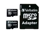 Verbatim Micro SD-kaart -16GB, Audio, Tv en Foto, Fotografie | Geheugenkaarten, Nieuw, Verzenden