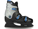 Nijdam IJshockeyschaats - Hardboot - Zwart/Blauw - Maat 38, Verzenden, Zo goed als nieuw