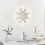 vidaXL Wandspiegel zonder lijst met LED-lampen rond glas, Huis en Inrichting, Woonaccessoires | Spiegels, Verzenden, Nieuw