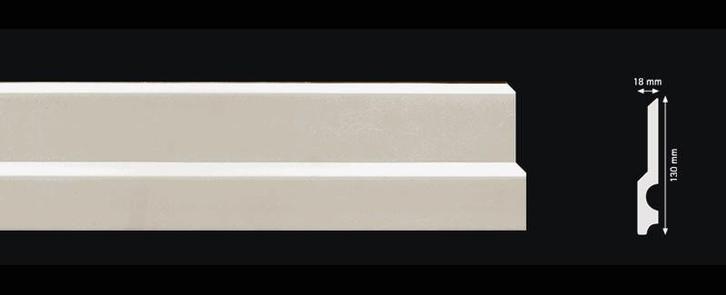 Plint CF14 (130 x 18 mm), lengte 2 m, Doe-het-zelf en Verbouw, Plinten en Afwerking, Nieuw, Ophalen of Verzenden