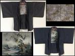 Set van 2 / landschap / Japanse vintage kimono  HAORI jas, Antiek en Kunst