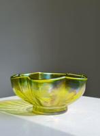 Loetz - Kom - Rare Antique Art Nouveau Czech Loetz Glass, Antiek en Kunst, Antiek | Glas en Kristal
