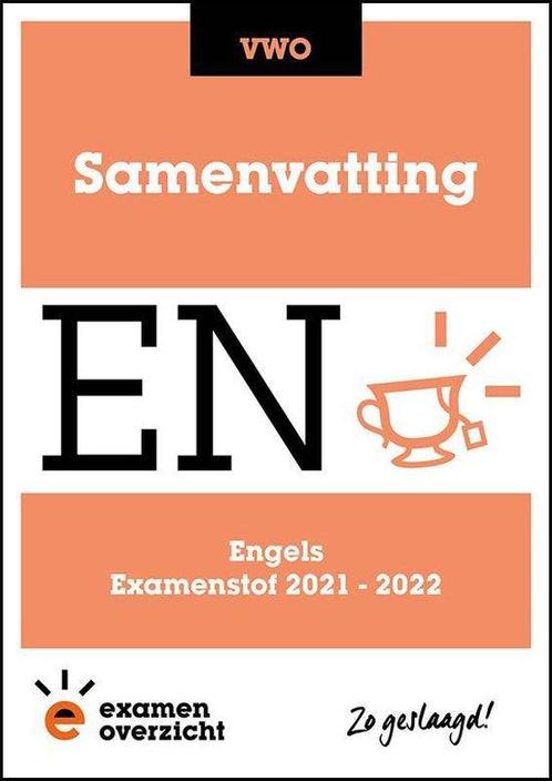 ExamenOverzicht   Samenvatting Engels VWO 9789493237964, Boeken, Wetenschap, Zo goed als nieuw, Verzenden