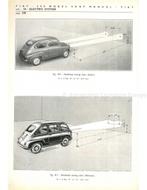 1958 FIAT 600 SEDAN | MULTIPLA WERKPLAATSHANDBOEK ENGELS