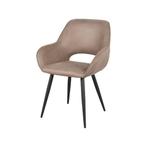 Eetkamerstoel Fer Taupe Micro Suede, Huis en Inrichting, Stoelen, Ophalen of Verzenden, Nieuw