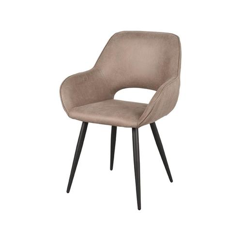 Eetkamerstoel Fer Taupe Micro Suede, Huis en Inrichting, Stoelen, Ophalen of Verzenden