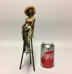 Beeld, Vrouw in de zon - 28 cm - Brons, Antiek en Kunst