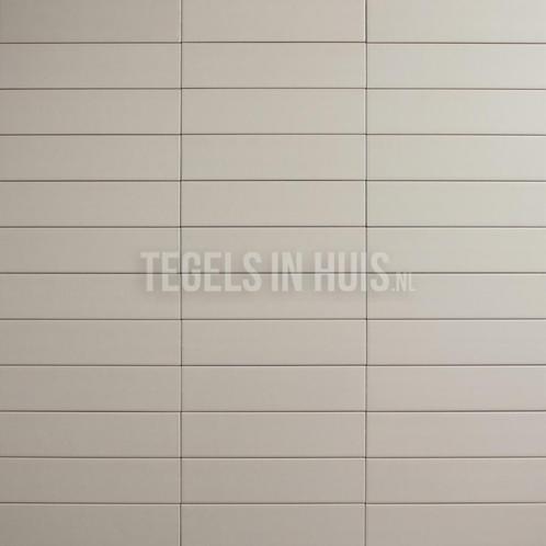 Wandtegel costa nova pale beige mat 5x20 ideaal voor, Doe-het-zelf en Verbouw, Tegels, Wandtegels, Nieuw, 10 m² of meer, Keramiek