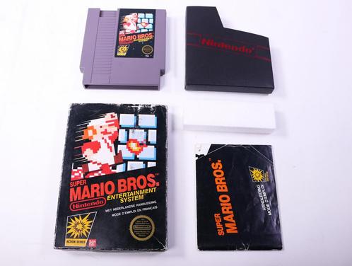 NES - Super Mario Bros (5 screw) - Boxed CIB (D-Grading), Spelcomputers en Games, Games | Nintendo NES, Ophalen of Verzenden