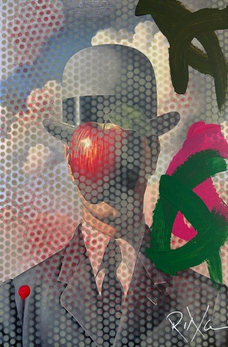 RINGER - Magritte Pixel 1/1 Toile Large, Antiek en Kunst, Kunst | Designobjecten