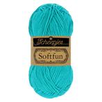 Scheepjes Softfun - 2423 Bright Turquoise, Ophalen of Verzenden, Nieuw, Breien of Haken, Wol of Garen