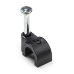 Kabelclip | Q-link | 5 mm (20 stuks, Rond, Zwart), Doe-het-zelf en Verbouw, Elektra en Kabels, Verzenden, Nieuw