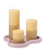 HEMA Kaarsenplateau aardewerk lila van €8.99 voor €3.5 sale, Huis en Inrichting, Woonaccessoires | Kandelaars en Kaarsen, Verzenden