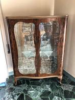Vitrinekast - Knoesthout - Vitrine in radica uit de jaren 30