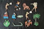 Tintin - Lot objets en bois - Magnets - silhouettes -, Nieuw