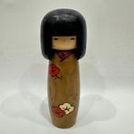 sculptuur, Usaburo Kokeshi Doll, Vintage Wooden Sosaku