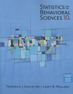 Statistics for the Behavioral Sciences 9781305504912