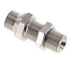 G 3/8 RVS Schotdoorvoer Borstnippel 325 Bar - Hydrauliek, Verzenden, Nieuw