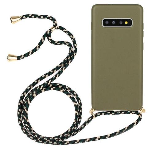 Galaxy S10 Plus Crossbody TPU Hoesje met Koord Groen, Telecommunicatie, Mobiele telefoons | Hoesjes en Frontjes | Samsung, Nieuw