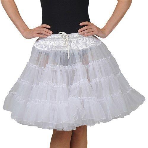 Petticoat rok wit - 2 laags, Hobby en Vrije tijd, Feestartikelen, Verzenden