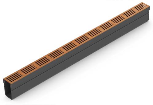ACO Slimline lijngoot inclusief CorTen design rooster 1000mm, Doe-het-zelf en Verbouw, Overige Doe-het-zelf en Verbouw, Ophalen of Verzenden