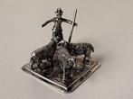 Beeldje - Herder - .835 zilver, Antiek en Kunst