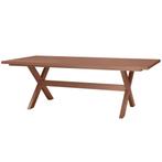 Delta Picknicktafel Aluminium Rozebruin 220x100cm Exotan, Tuin en Terras, Verzenden, Nieuw