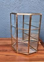 Vitrinekast - Glas, Messing