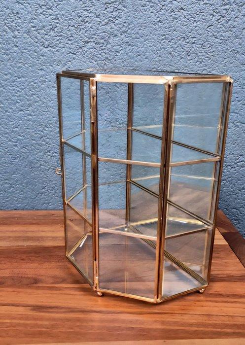 Vitrinekast - Glas, Messing, Antiek en Kunst, Curiosa en Brocante