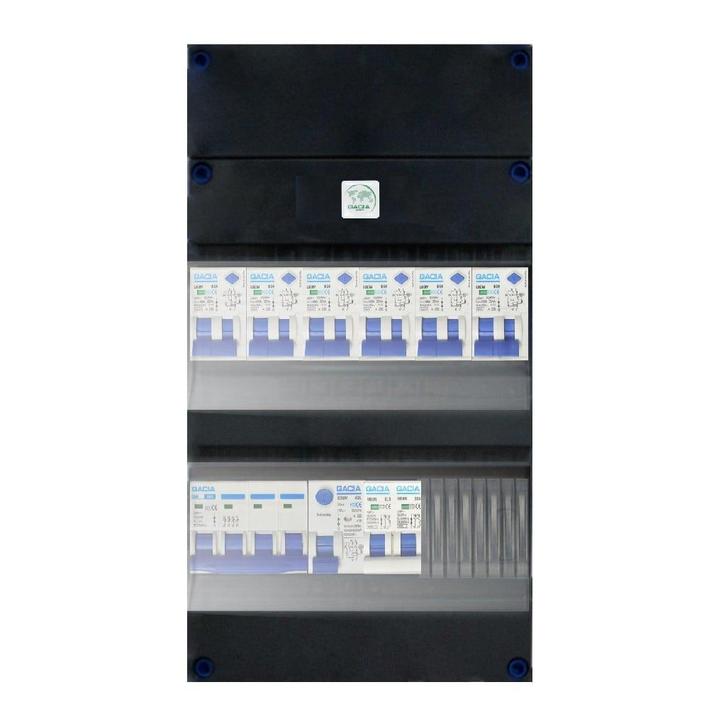 Gacia groepenkast 3 fase 6 alamat + kookgroep, Doe-het-zelf en Verbouw, Elektra en Kabels, Nieuw, Ophalen of Verzenden