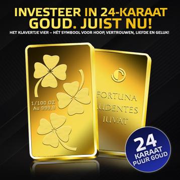 24Karaat Massief Goud – slechts € 39,95 per goudbaar