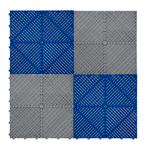 Geventileerde kliktegels grijs en blauw 3,2m x 6m voor, Doe-het-zelf en Verbouw, Verzenden, Nieuw