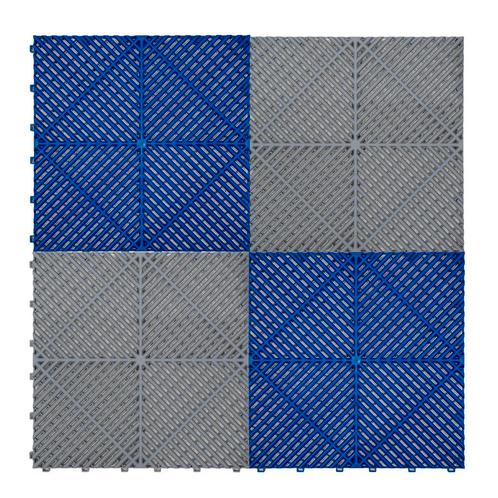Geventileerde kliktegels grijs en blauw 3,2m x 6m voor, Doe-het-zelf en Verbouw, Ventilatie en Afzuiging, Verzenden