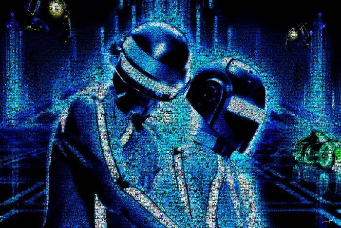 David Law - Crypto Daft Punk - Tron - Format XL - 50x75, Antiek en Kunst, Kunst | Designobjecten
