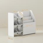 TRUUSK Speelgoedrek met 6 Bakken - Boekenplank - Rolbare Doo, Verzenden, Nieuw