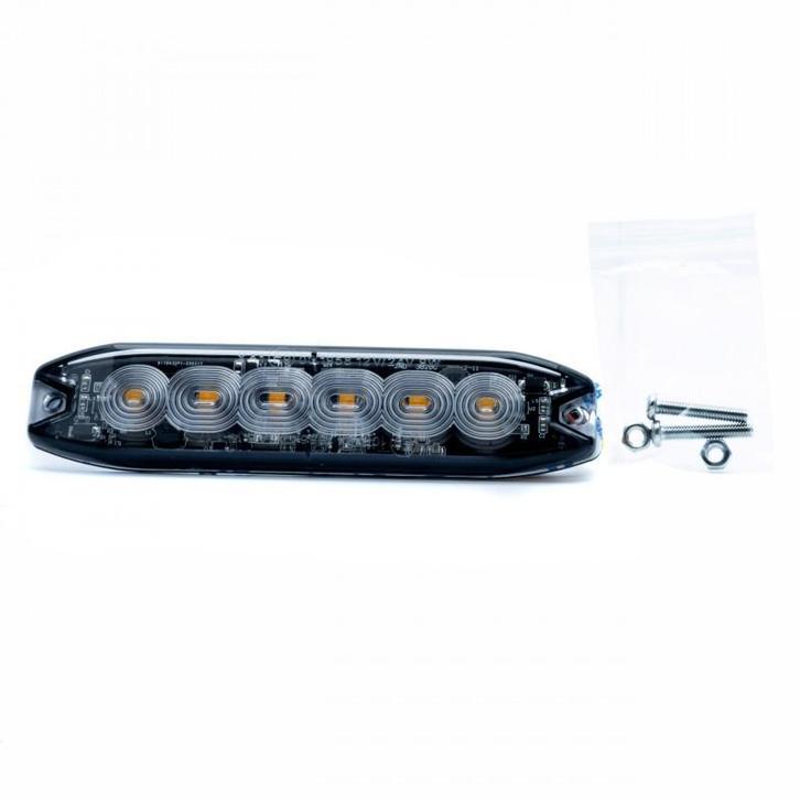 LED Flitser 12/24V 6x3W - 15 Flits patronen - Oranje, Auto-onderdelen, Verlichting, Nieuw, Alfa Romeo, Amerikaanse onderdelen